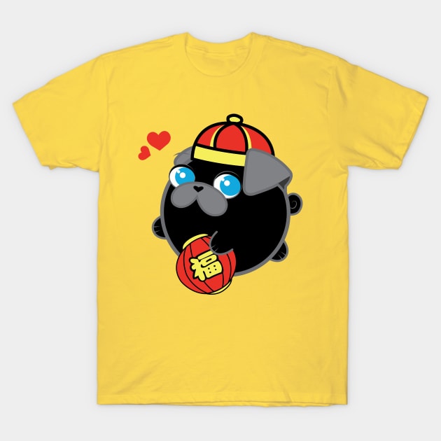 Poopy the Pug Puppy - Chinese New Year T-Shirt by Poopy_And_Doopy